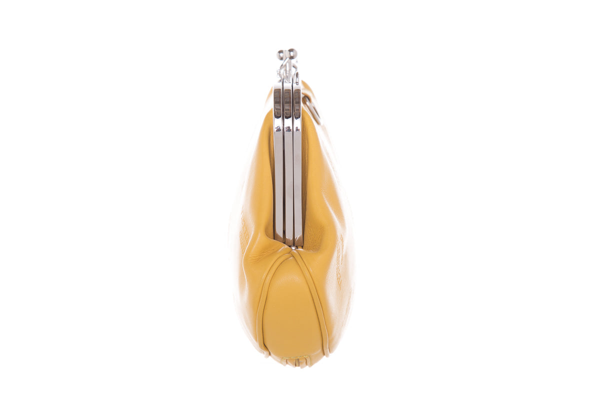 Vetements Yellow Leather Shoulder Monogram Bag