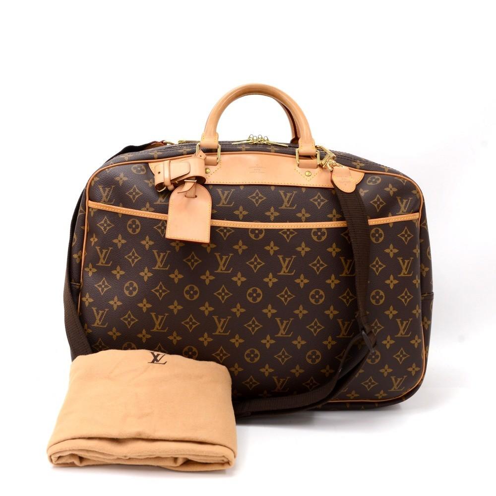 Louis Vuitto Alize 24 Heures Monogram Canvas Travel Bag with Strap