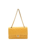 Chanel Timeless Leather Handbag with Dust Bag and Minor Wear