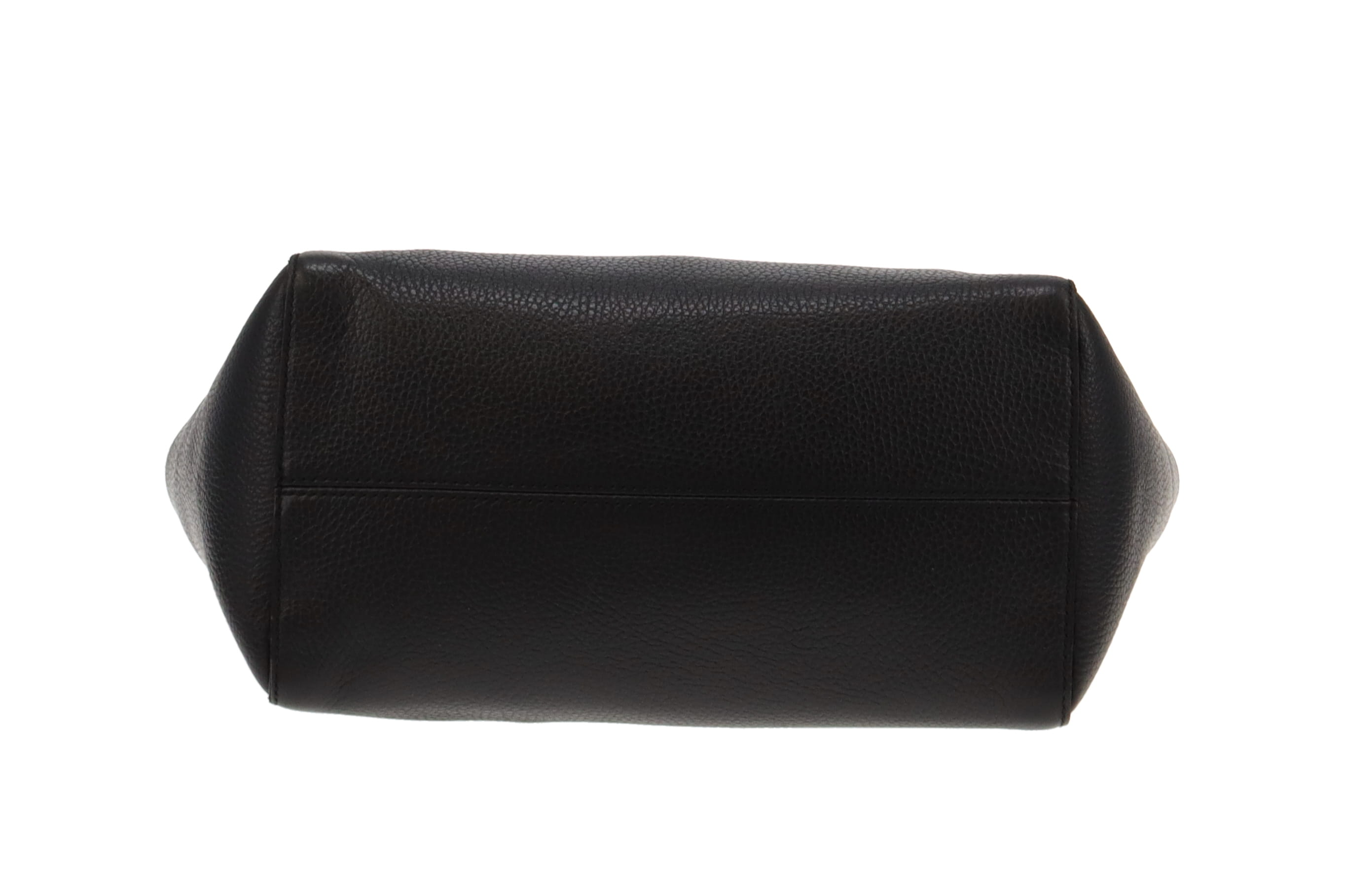 Gucci Black Leather Swing Tote