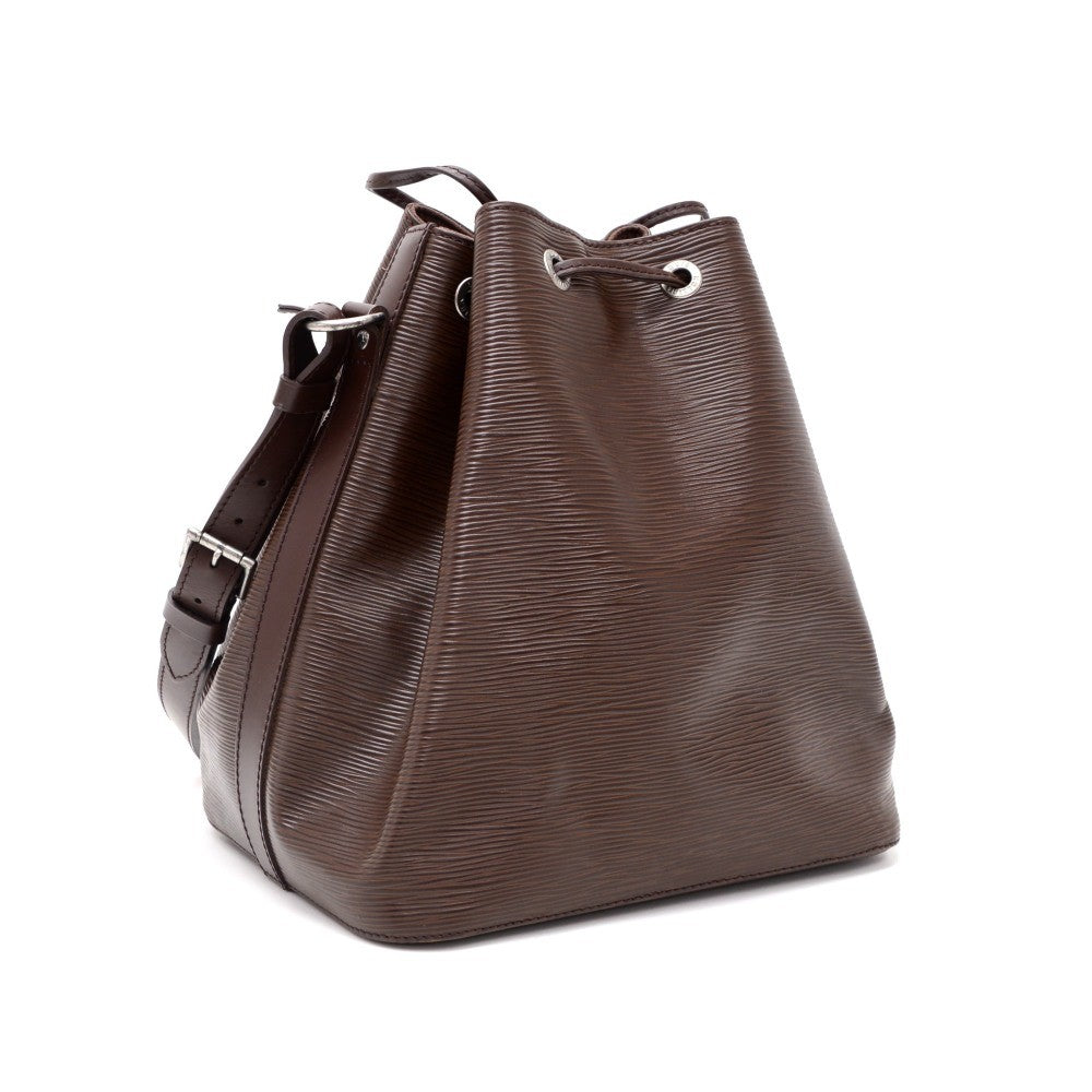 Louis Vuitto Petit Noe Chocolate Brown Epi Leather Bag