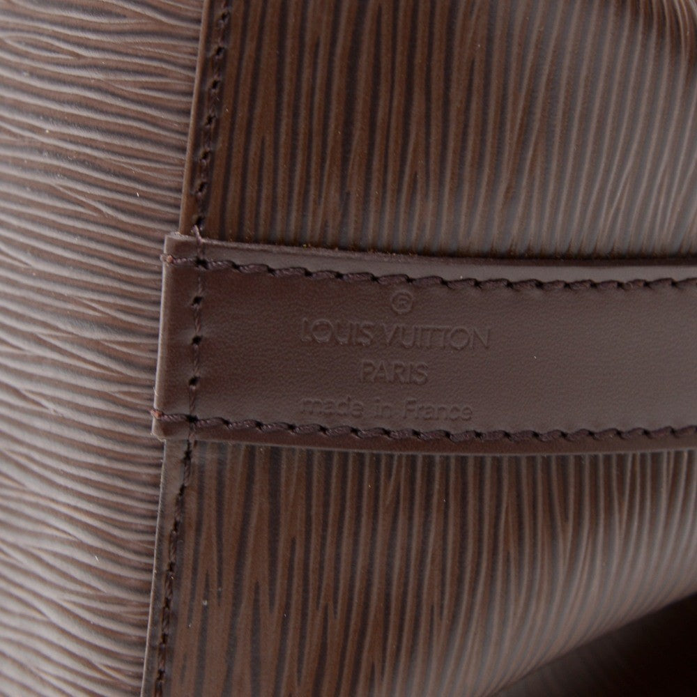 Louis Vuitto Petit Noe Chocolate Brown Epi Leather Bag