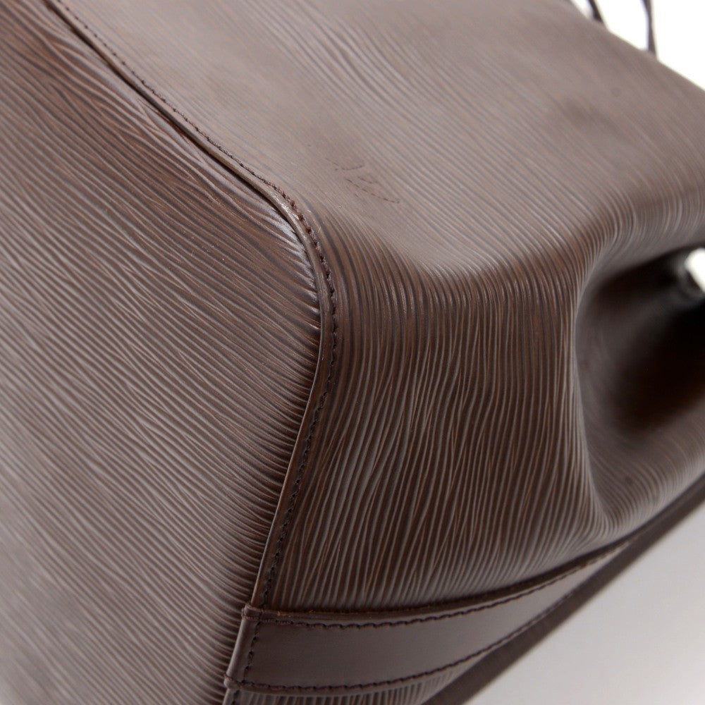 Louis Vuitto Petit Noe Chocolate Brown Epi Leather Bag