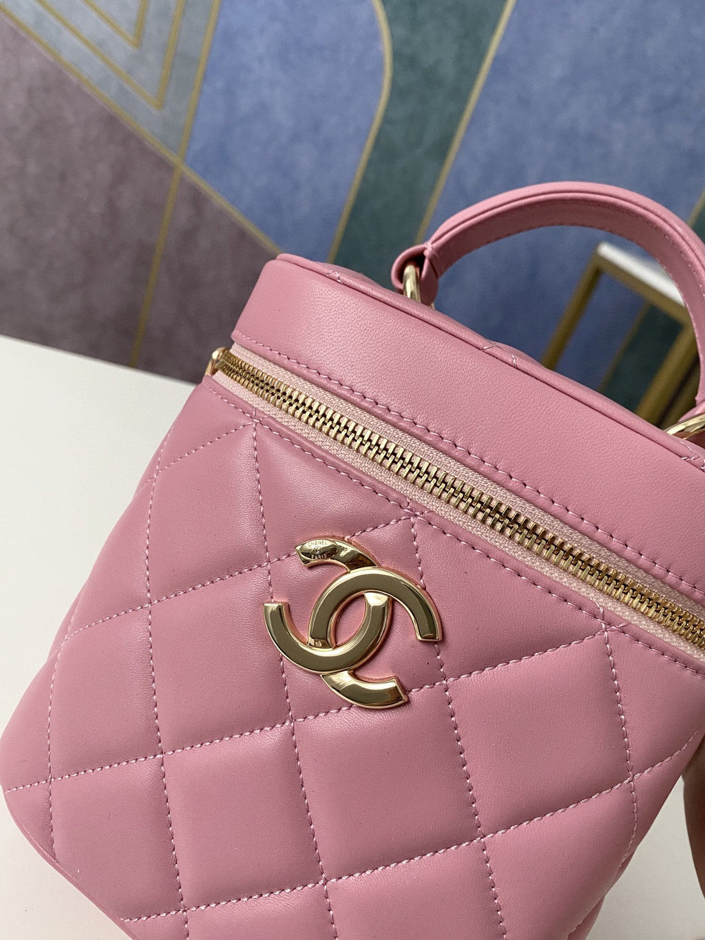 CHLVanity Case Gold Hardware PiNike For Women Handbags, Shoulder Bags 9.4in/24cm