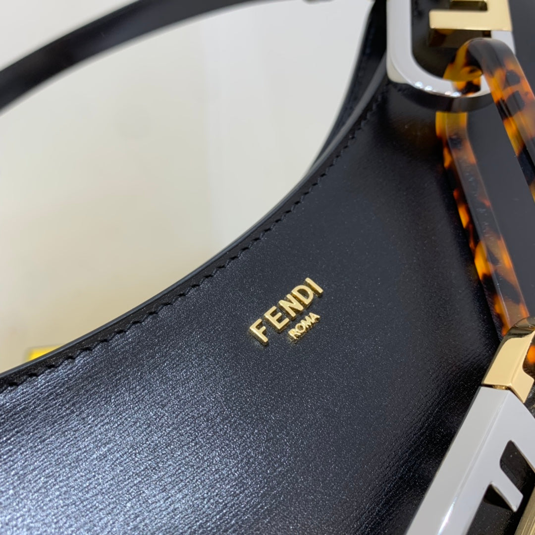 FI OÃ¢â‚¬â„¢Lock Swing Black Bag For Woman 32cm/12in 8BS068AGLAMI0F19KX