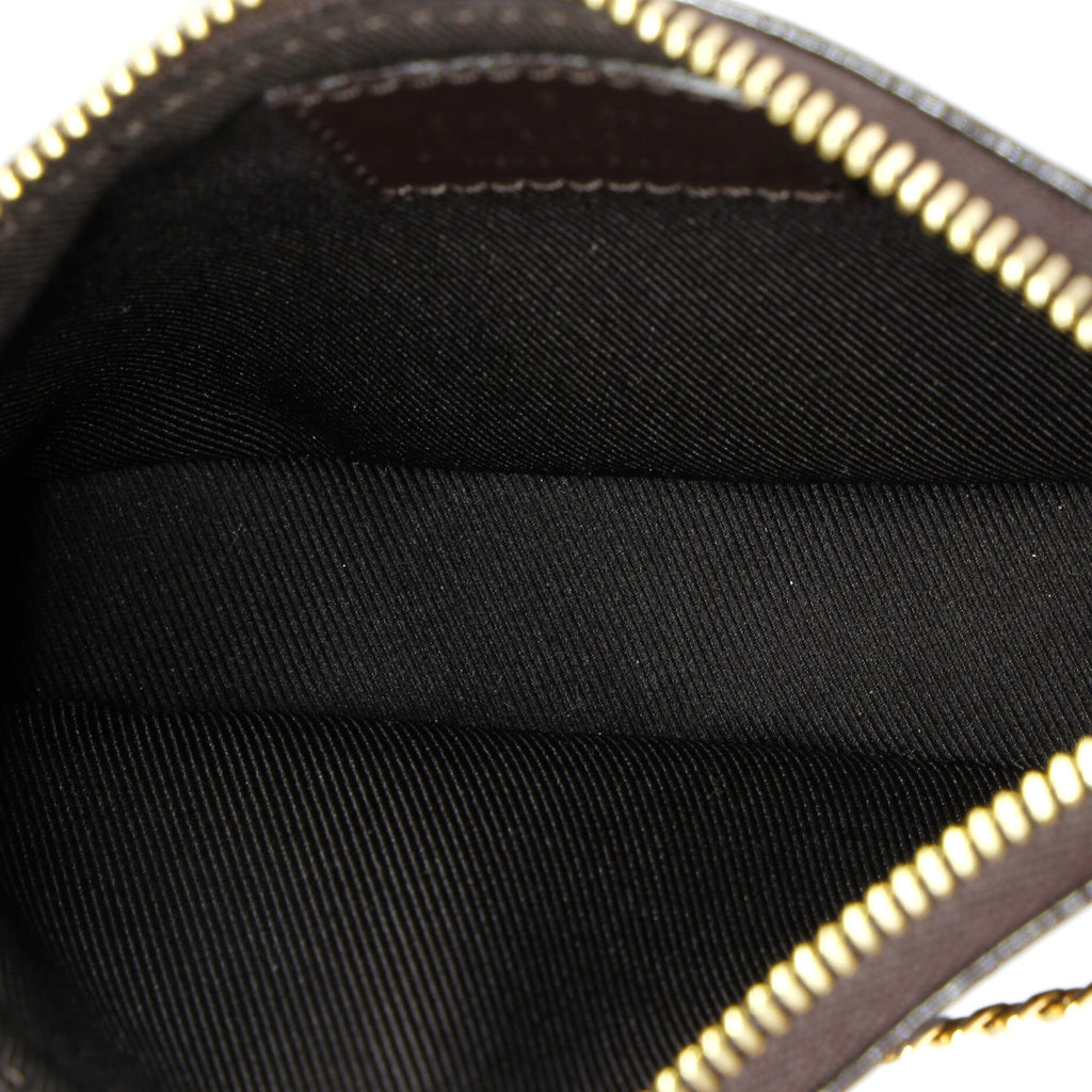 Louis Vuitton Pochette Accessoires Monogram Vernis with Monogram Canvas Mini