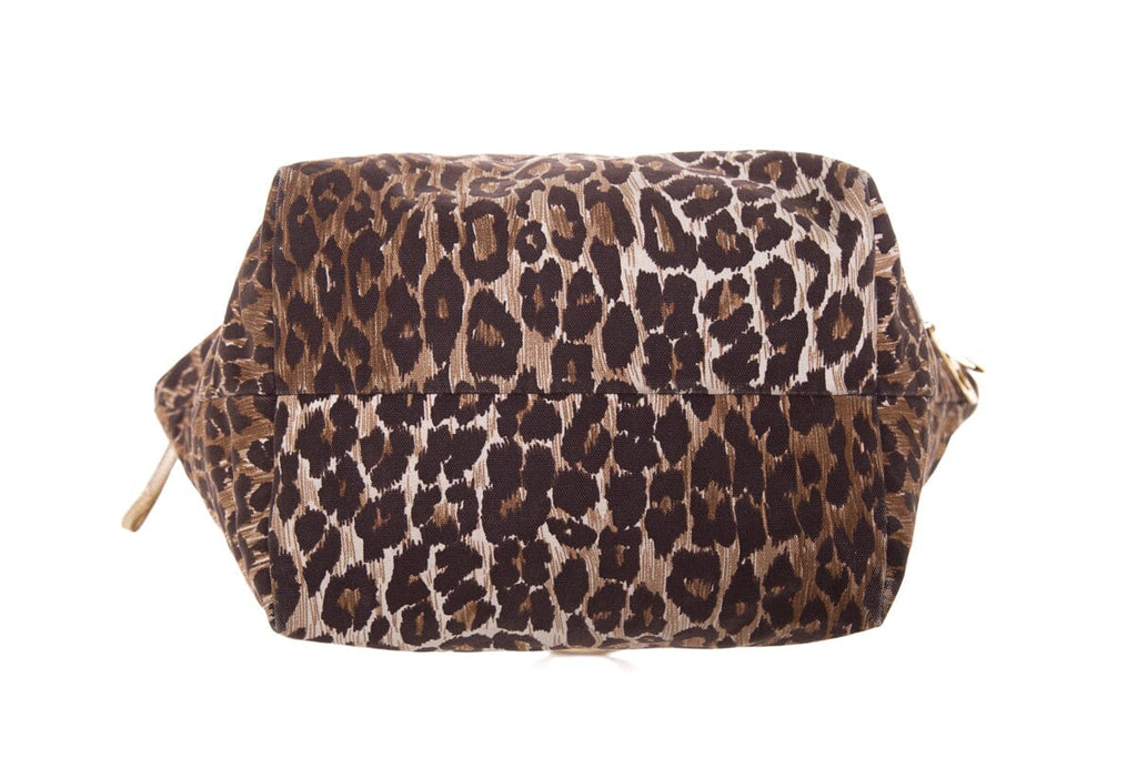 Dolce & Gabbana Canvas Leopard Tote Handbag