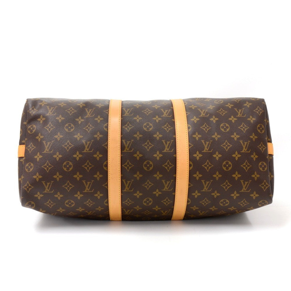 Louis Vuitto Keepall 50 Bandouliere Monogram Canvas Travel Bag with Strap
