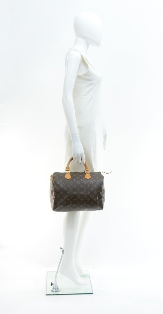 Louis Vuitto Speedy 30 Monogram Canvas Handbag
