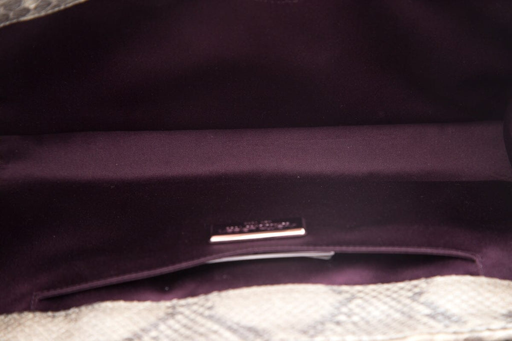 Judith Leiber Snake & Crystal Detail Clutch