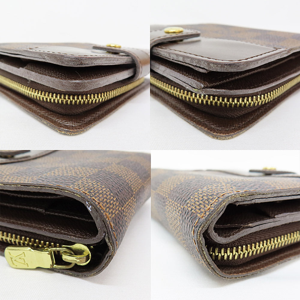 Louis Vuitton Compact  N61668 Wallet Damier Evene Brown Two Fold   Small Others