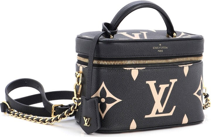 Louis Vuitton Vanity Handbag Bicolor Monogram Empreinte Giant PM