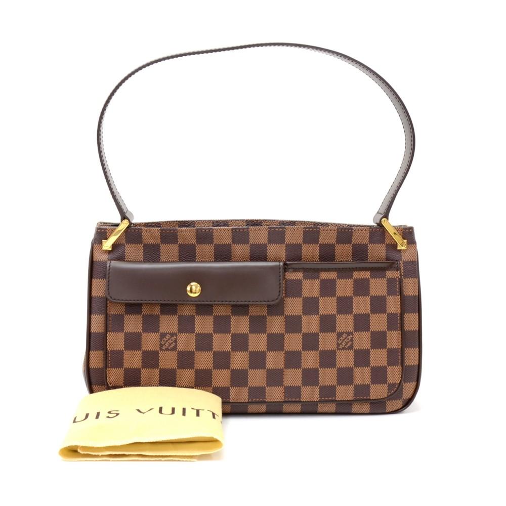 Louis Vuitto Aubagne Damier EbÃ¨ne Canvas Shoulder Bag