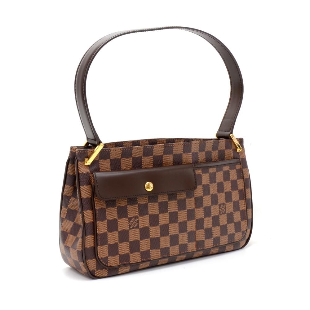 Louis Vuitto Aubagne Damier EbÃ¨ne Canvas Shoulder Bag