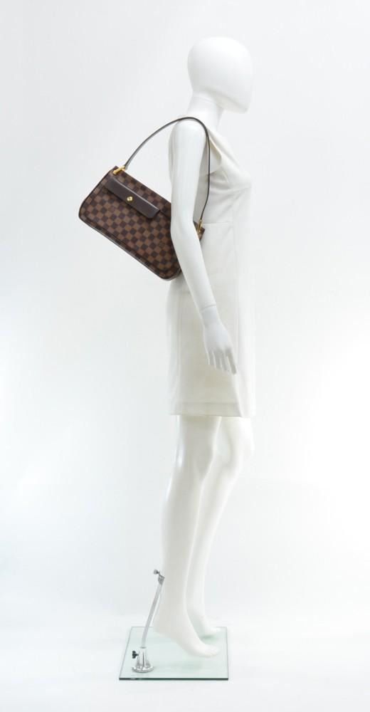 Louis Vuitto Aubagne Damier EbÃ¨ne Canvas Shoulder Bag