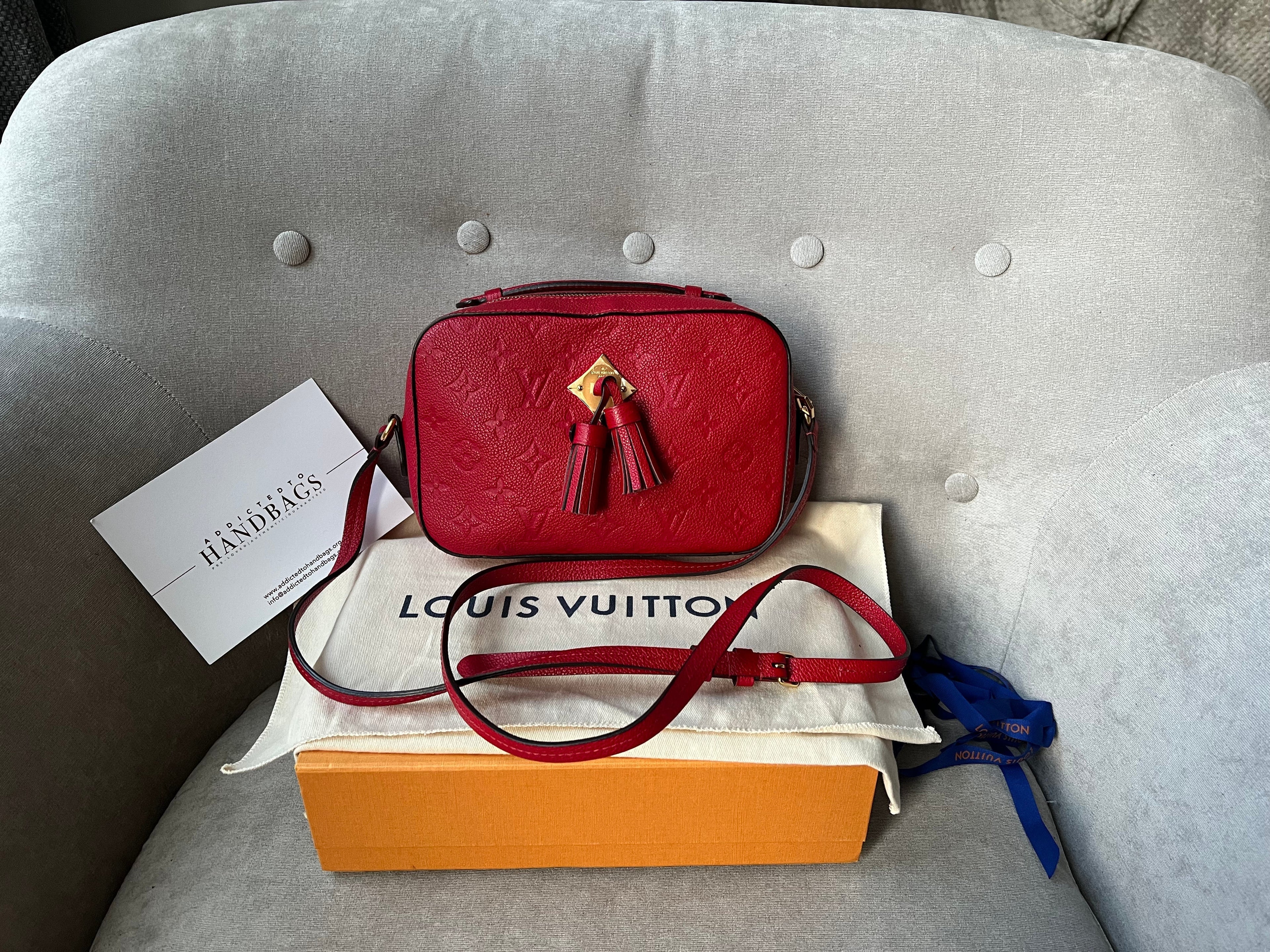 Louis Vuitton Saintonge Red Empreinte (RRP £1520)