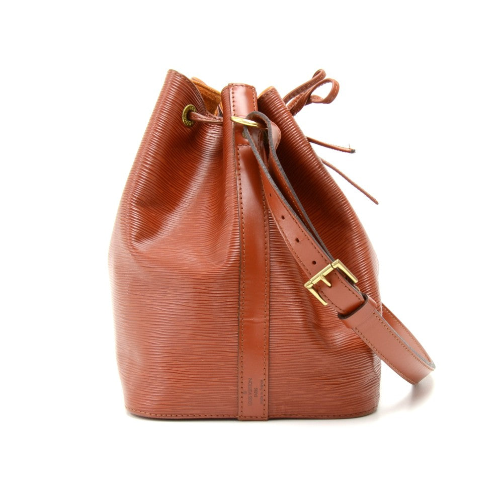 Louis Vuitto Petit Noe Dark Orange Epi Leather Bag