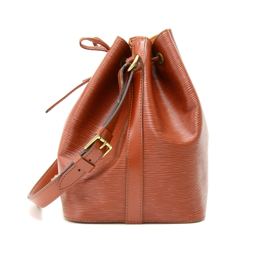 Louis Vuitto Petit Noe Dark Orange Epi Leather Bag