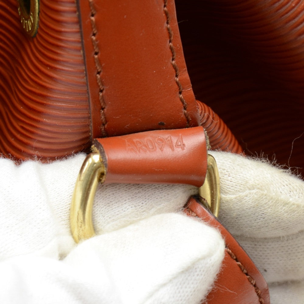 Louis Vuitto Petit Noe Dark Orange Epi Leather Bag