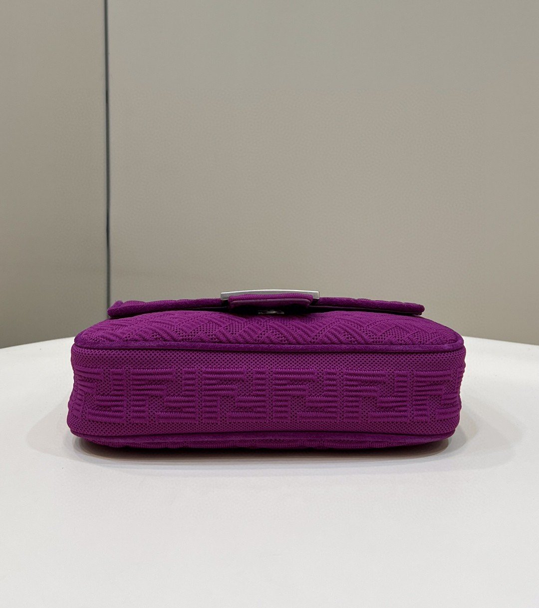 FI Baguette Chain MiGLAMI Purple FF Fabric Bag For Woman 14.5cm/6in 8BR793AHW5F1GEH