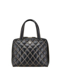 Chanel Quilted Leather Satchel Bag