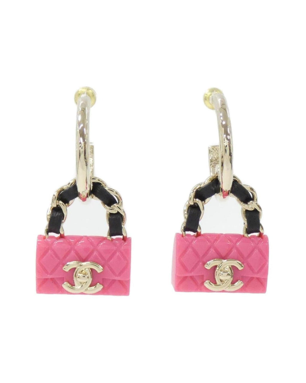 Chanel Mini Bag Charm Earrings