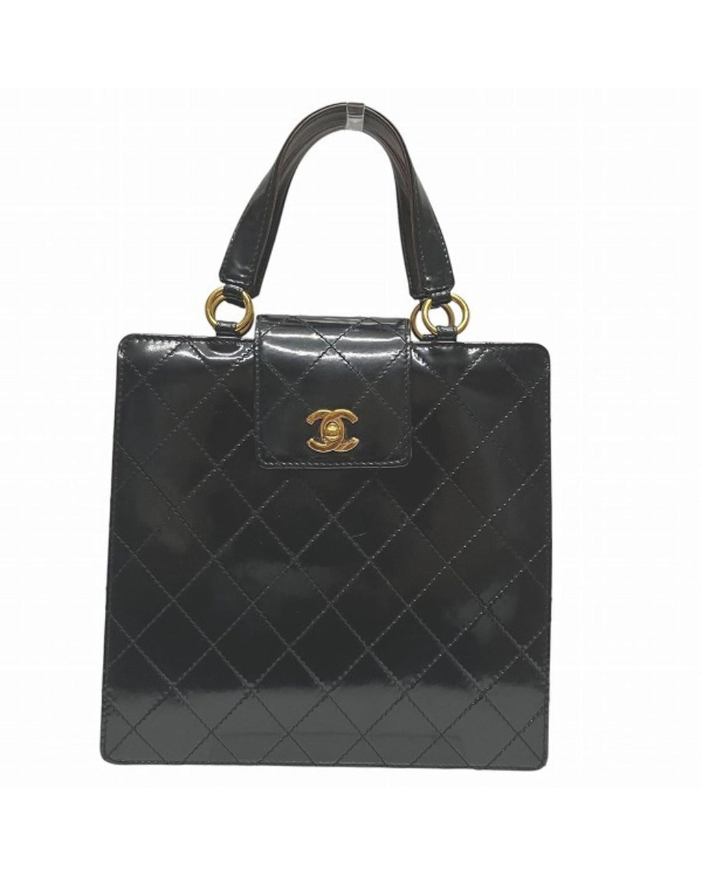 Chanel Patent Leather Quilted Handbag