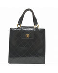 Chanel Patent Leather Quilted Handbag