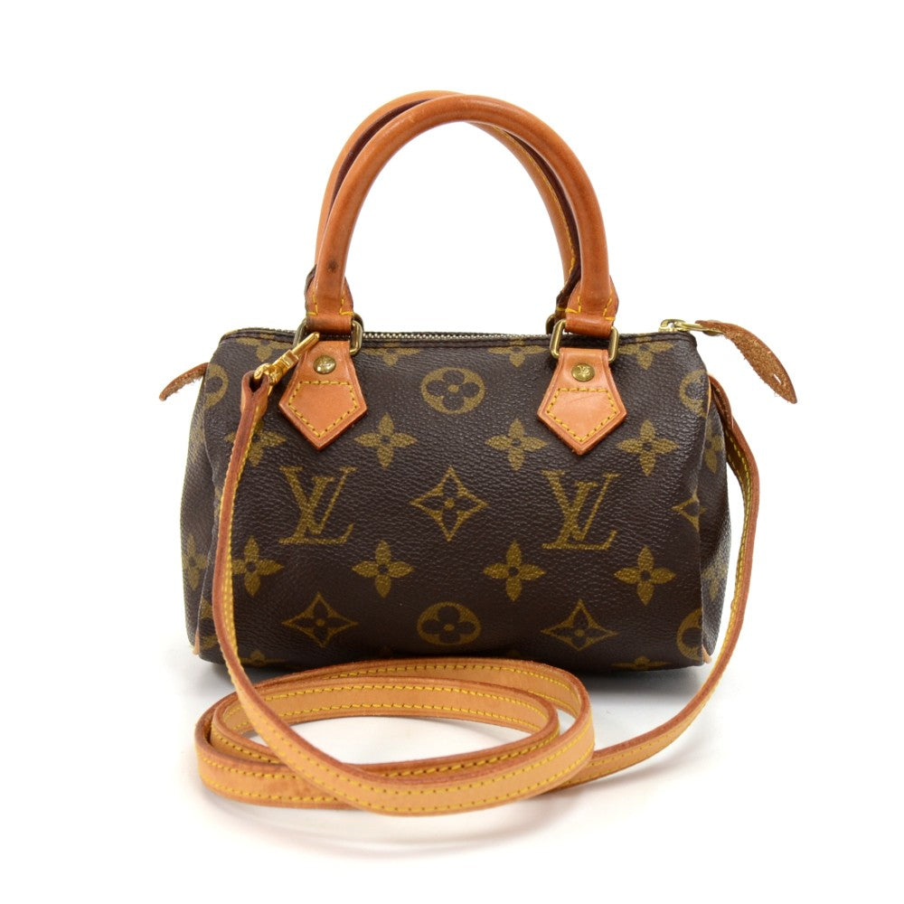 Louis Vuitto Speedy Mini Sac HL Monogram Canvas Handbag
