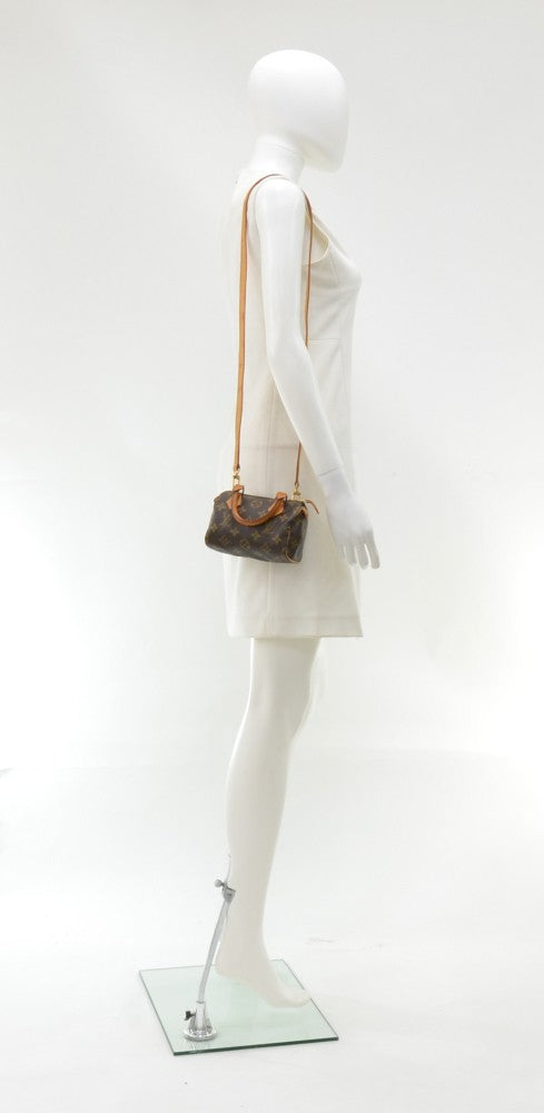 Louis Vuitto Speedy Mini Sac HL Monogram Canvas Handbag
