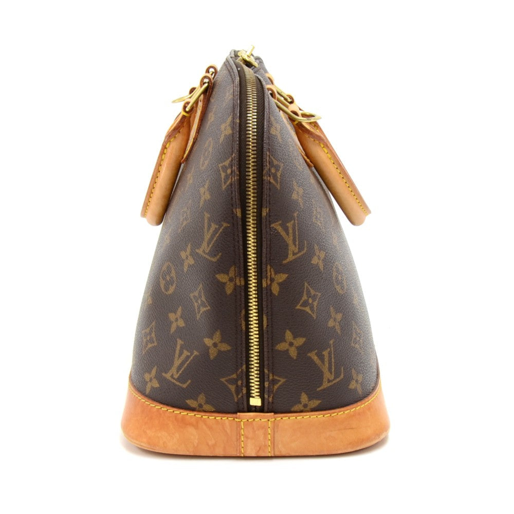 Louis Vuitto Alma Monogram Canvas Handbag with Strap