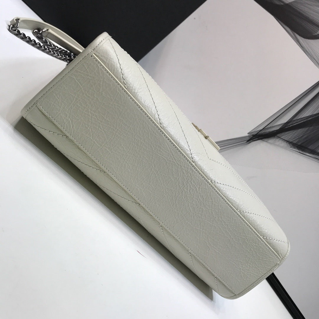 GLAMI Niki MeGLAMIum Shopping Bag White For Women 12.6in/32cm YSLÃ‚Â 