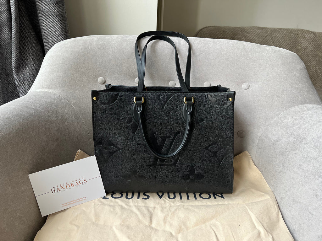 Louis Vuitton On the Go MM Black Empreinte (RRP £2,450)