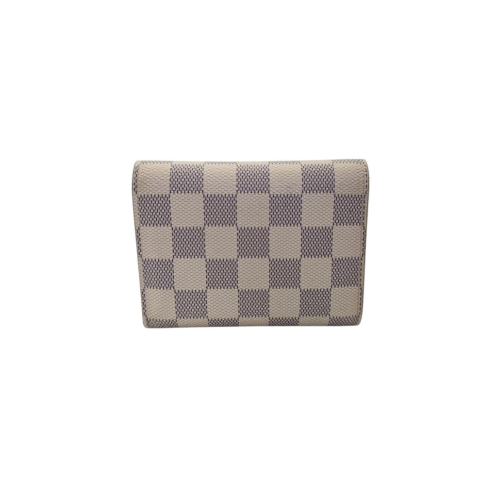 Louis Vuitton Damier Azur Victorine Wallet Rose Ballerine