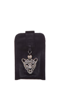 Thale Blanc Black Embellished Pouch Cross-Body