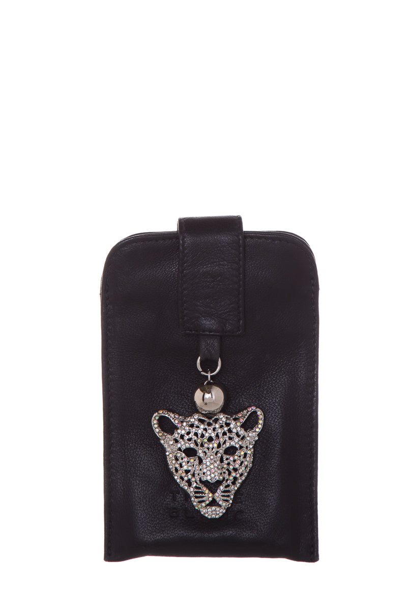 Thale Blanc Black Embellished Pouch Cross-Body