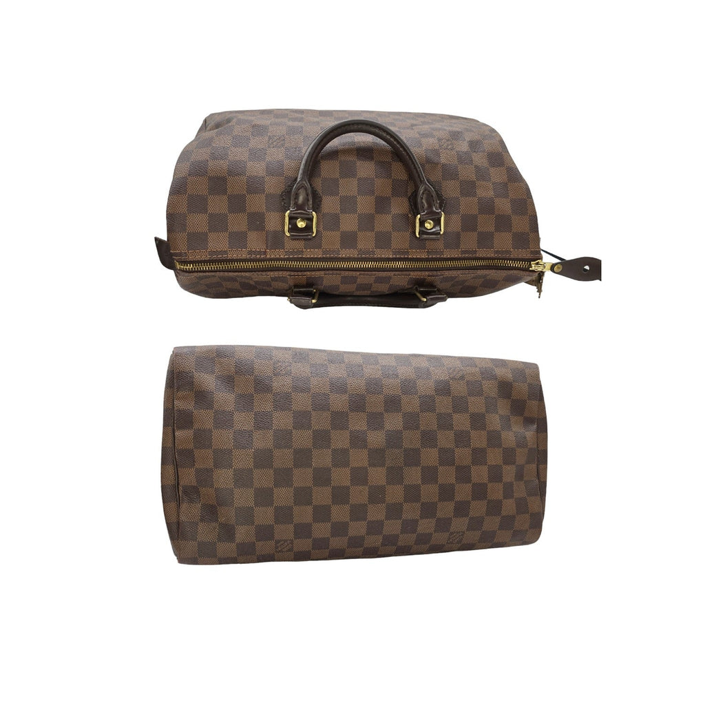 Louis Vuitton Damier Ebene Speedy 35 Satchel