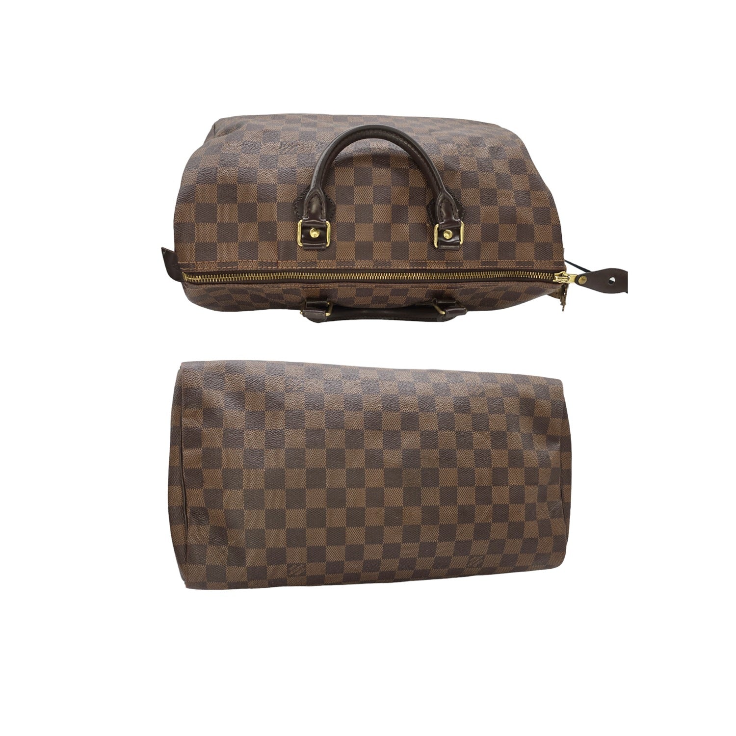 Louis Vuitton Damier Ebene Speedy 35 Satchel