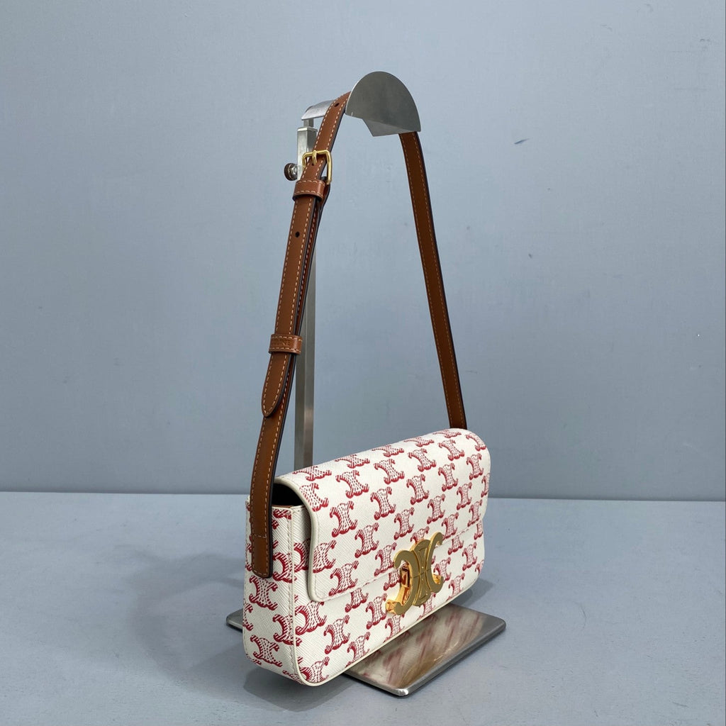 GLAMI Triomphe Shoulder Bag In Triomphe CanvasÃƒâ€šÃ‚Â  Red For Women 8in/20cm 194142CUZ.27ED