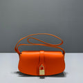 GLAMI Clutch On Strap Orange For Women 7in/18cm