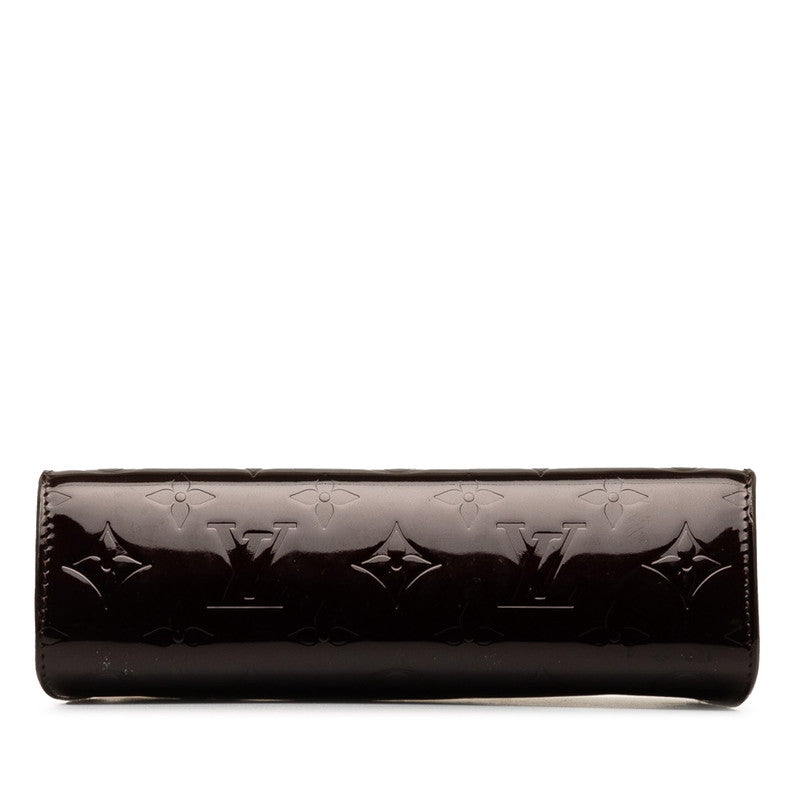 Louis Vuitton Monogram Vernis Tours Cosmetic Pouch M93564 Amarant Pearl Patent Leather  Louis Vuitton