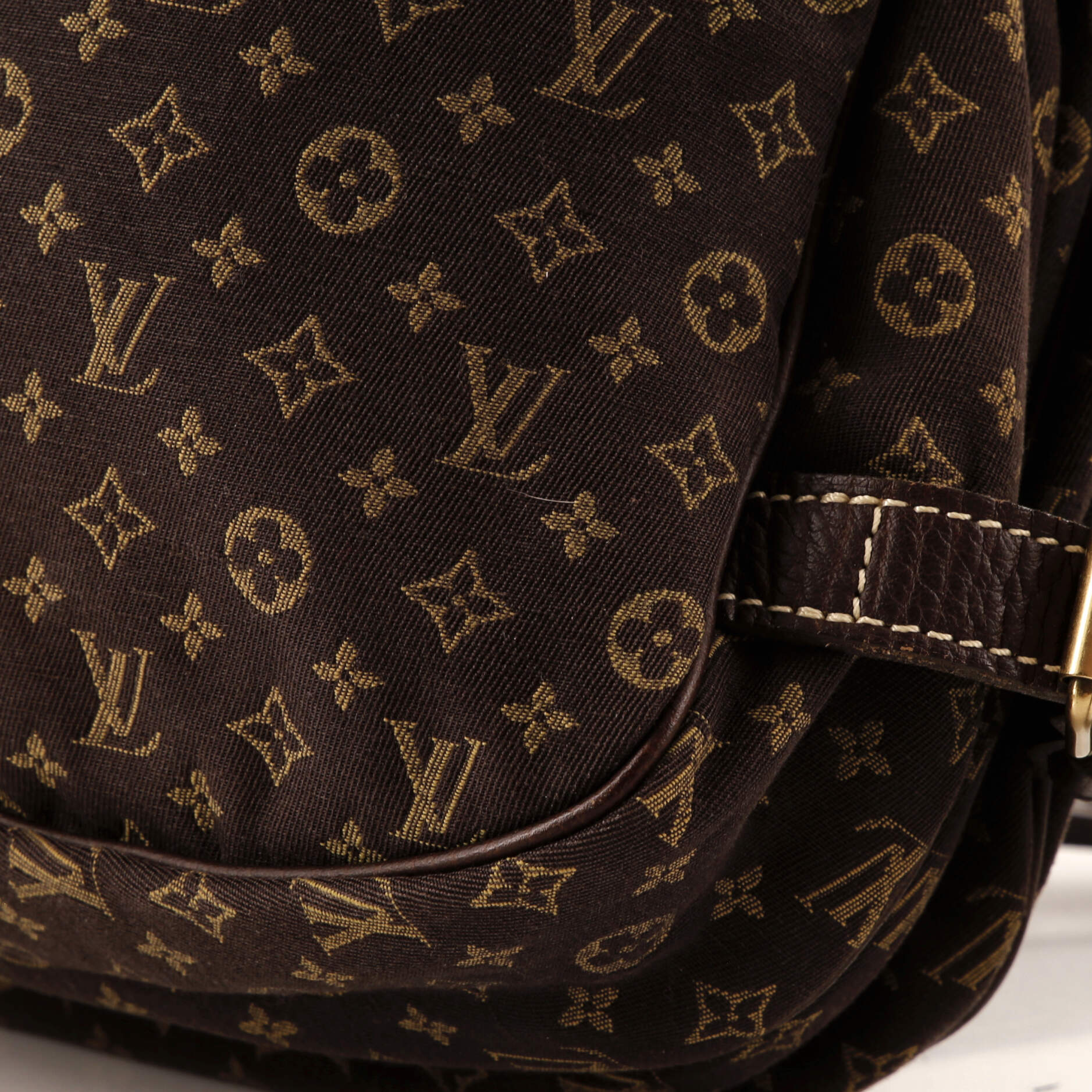 Louis Vuitton Saumur Handbag Monogram Idylle MM
