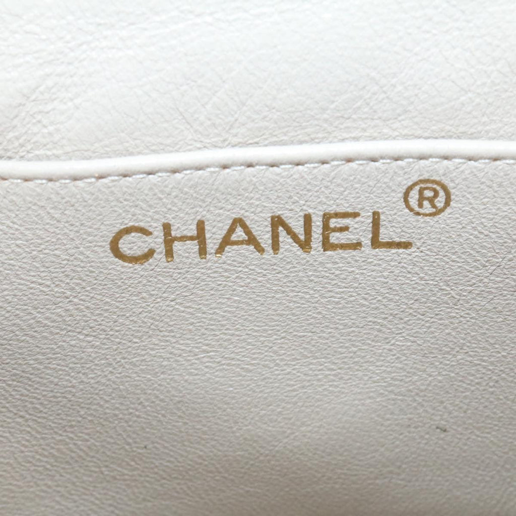 CHANEL Matelasse Hand Bag Lamb Skin Pink CC 29107A
