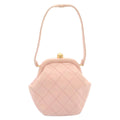 CHANEL Matelasse Hand Bag Lamb Skin Pink CC 29107A
