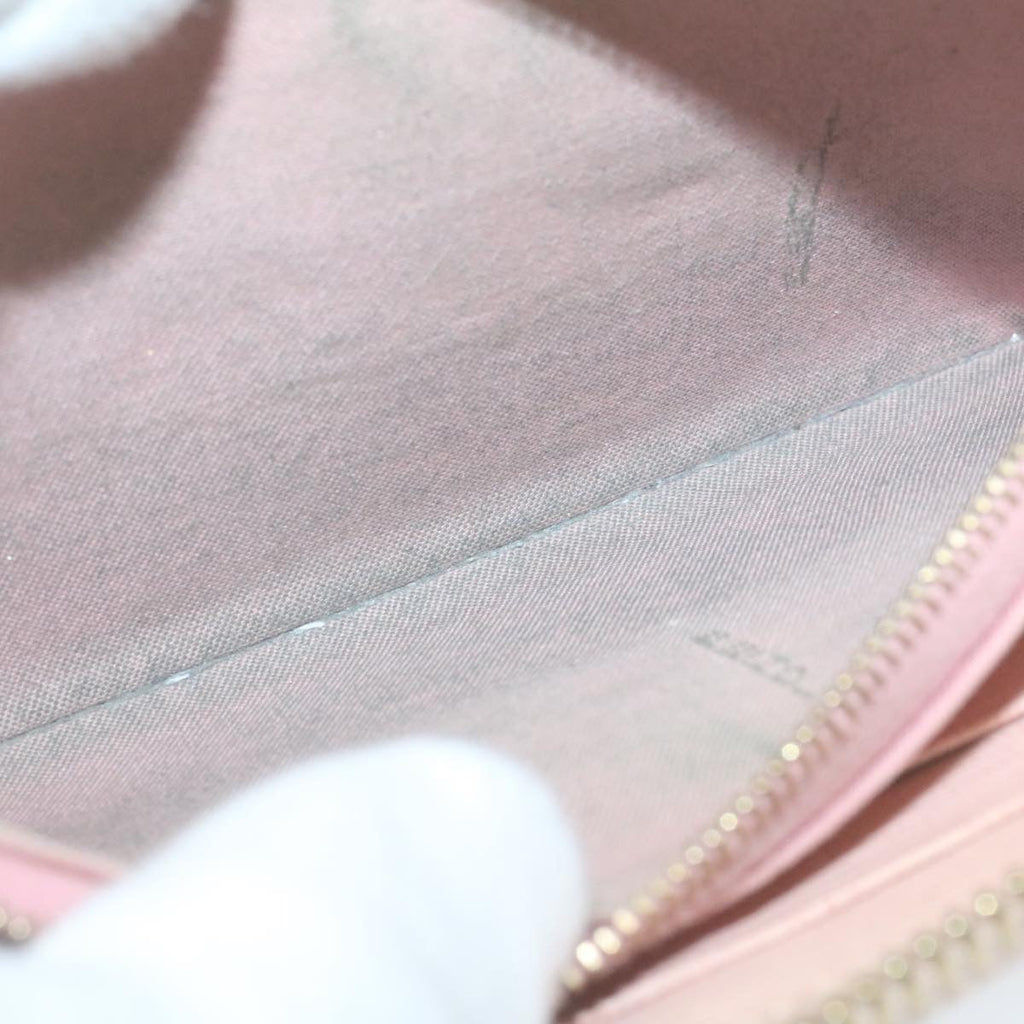FENDI Long Wallet Leather Pink 29198