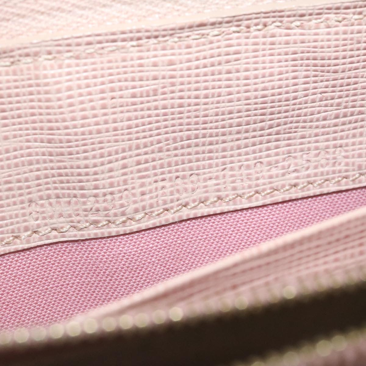 FENDI Long Wallet Leather Pink 29198