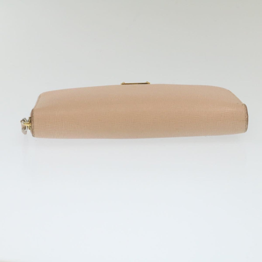 FENDI Long Wallet Leather Pink 29198