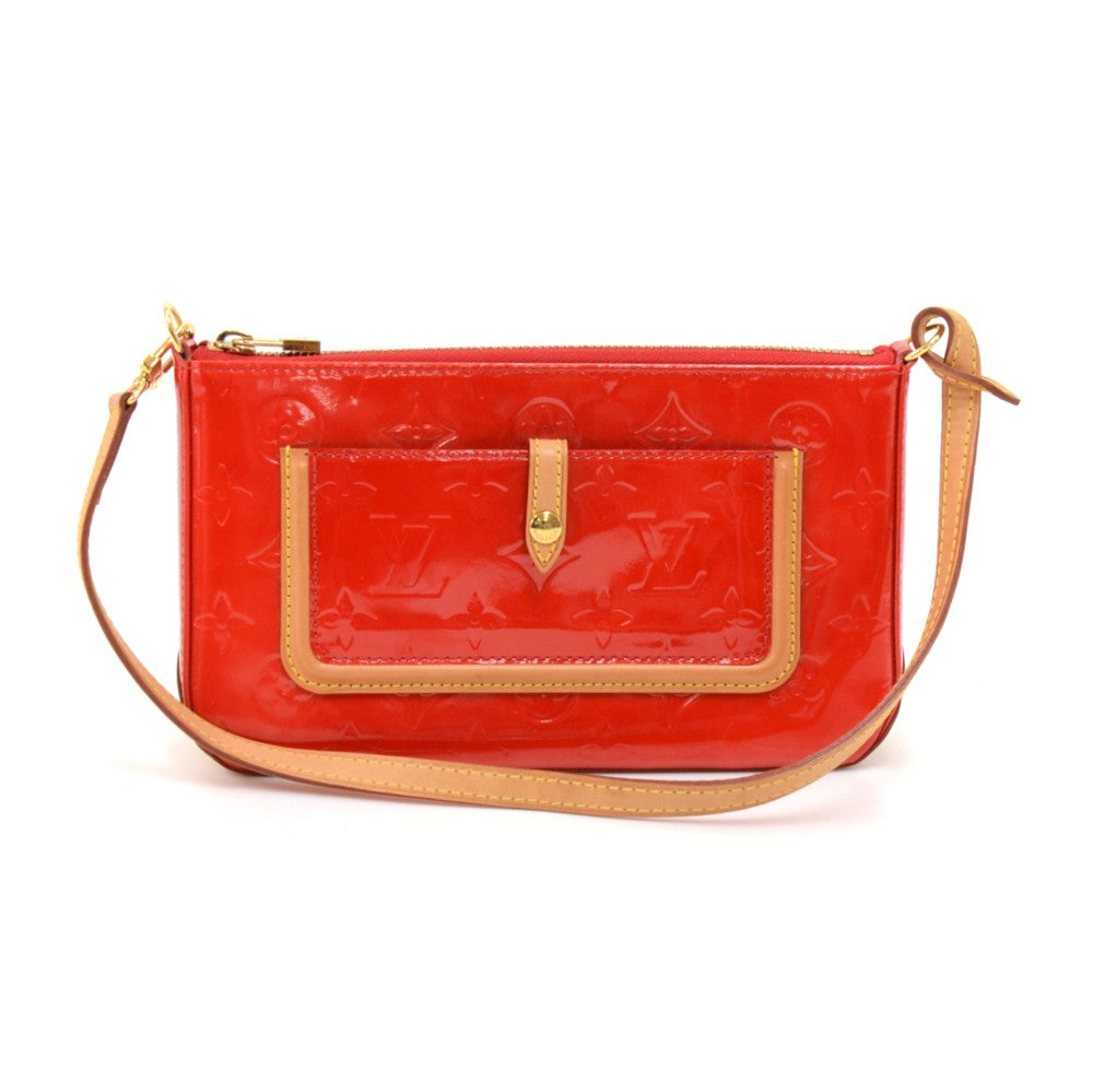 Louis Vuitto Mallory Monogram Vernis Leather Handbag