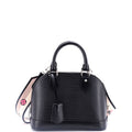 Louis Vuitton Alma Handbag Epi Leather with Logo Jacquard Strap BB