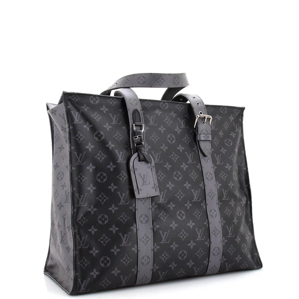 Louis Vuitton New Cabas Zippe Bag Reverse Monogram Eclipse Canvas GM
